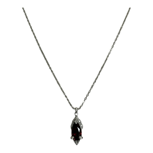 Garnet Pendant Necklace