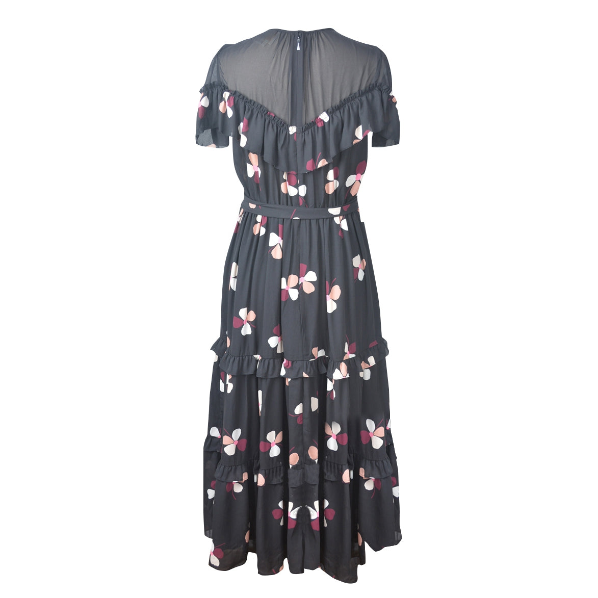 Dusk Buds Ruffle Midi Dress size 0