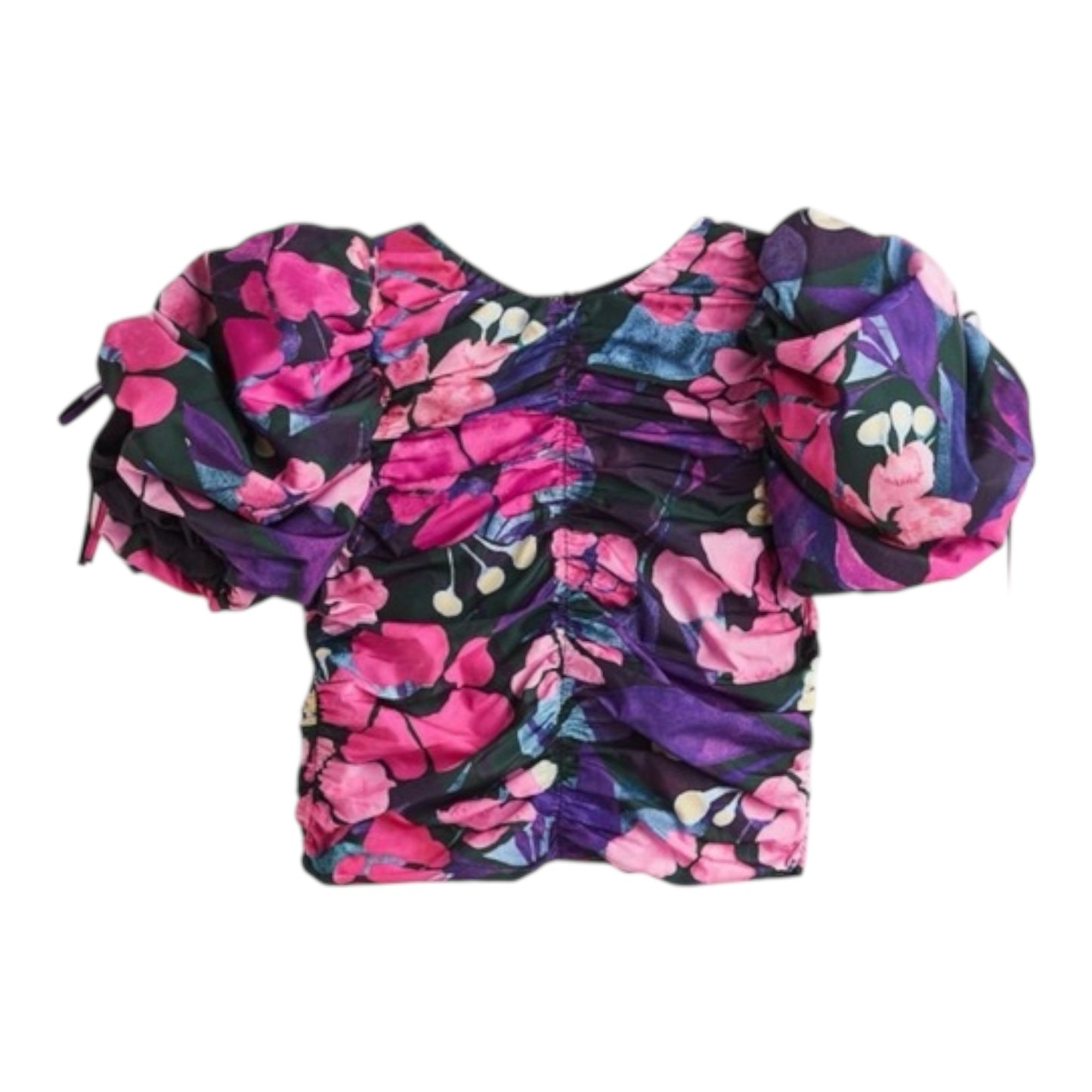 Floral Puff Sleeve Top size Small New