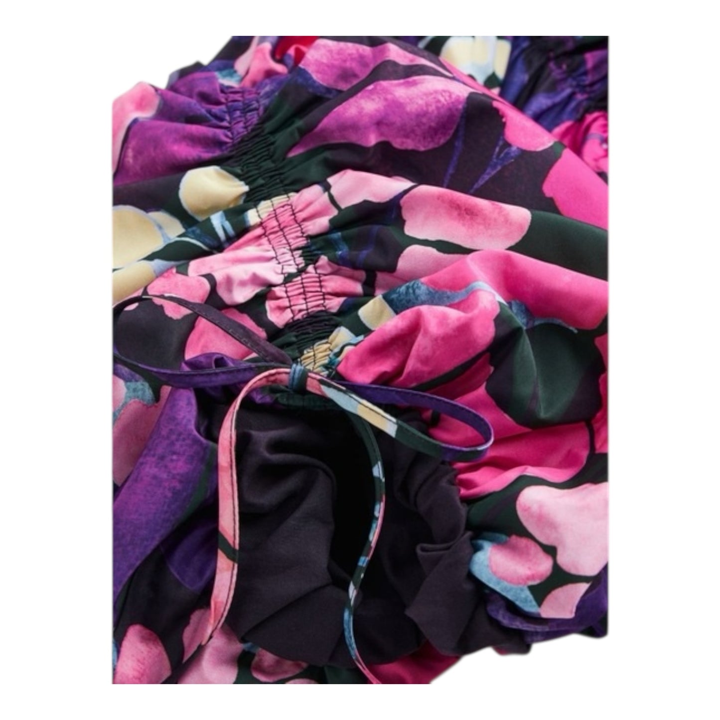 Floral Puff Sleeve Top size Small New