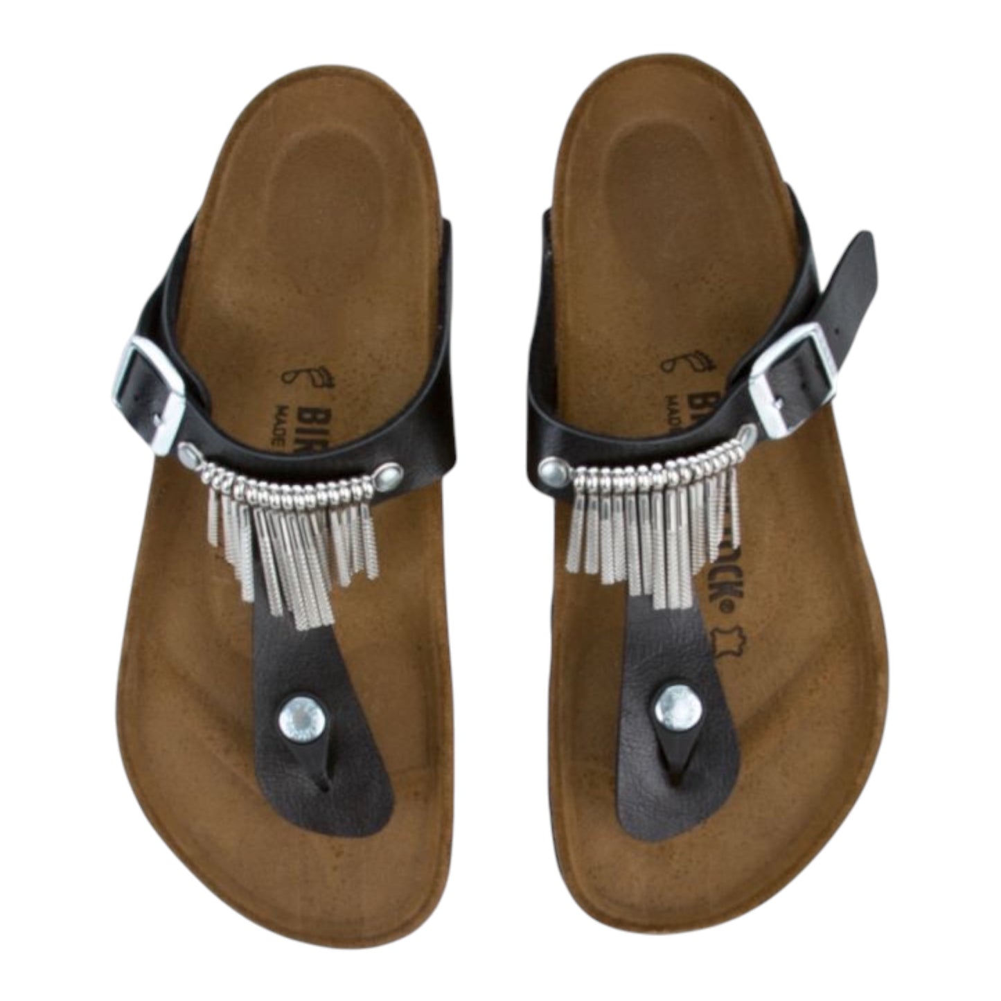 Graceful Licorice Fringe Sandals Shoes size 37