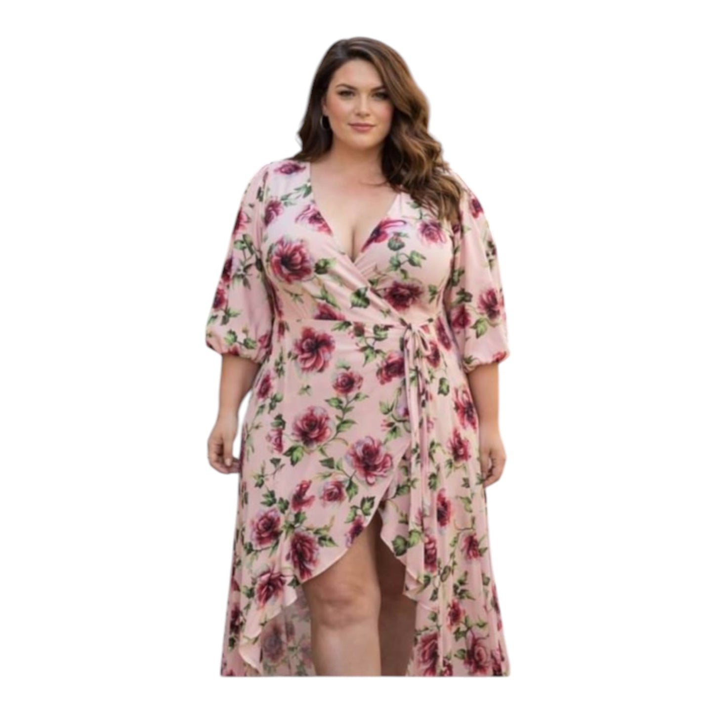 Floral Maxi Wrap Dress size 18
