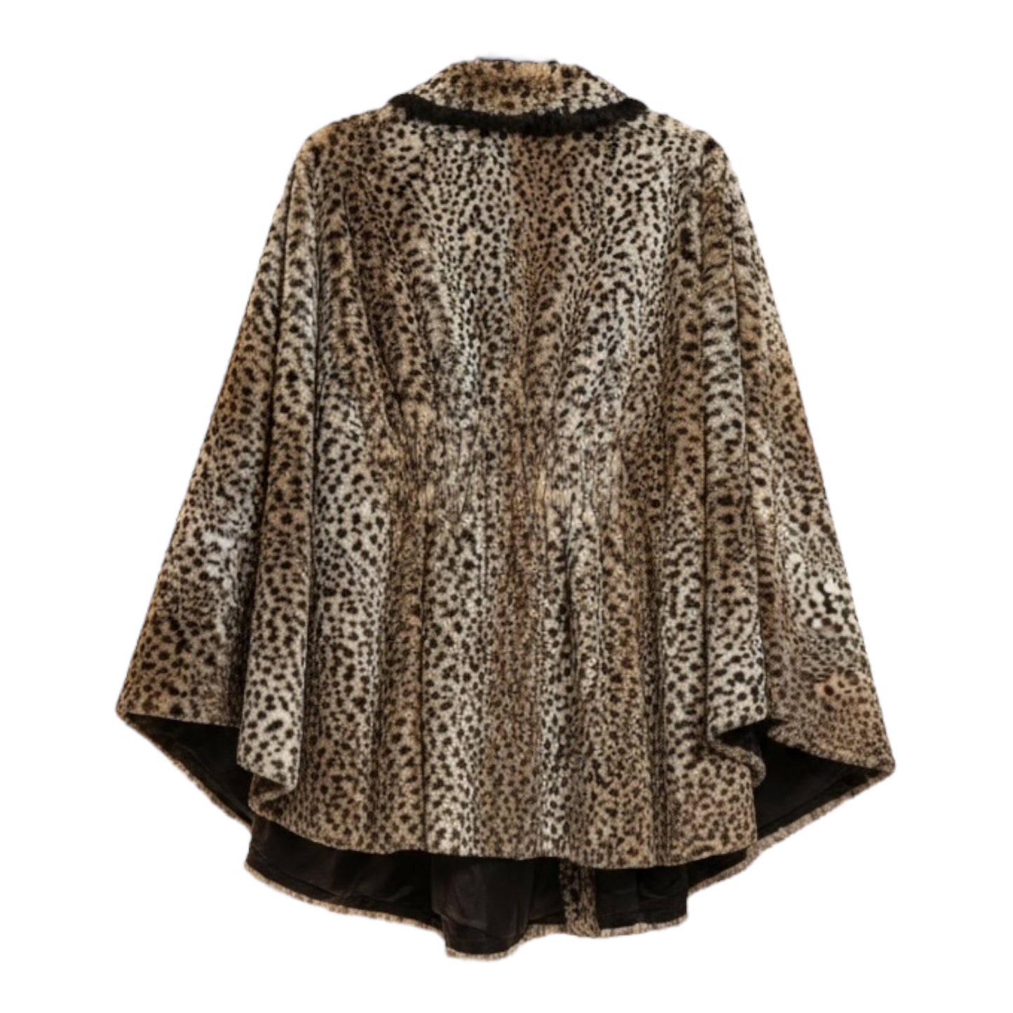 Leopard Faux Fur Poncho size XXL