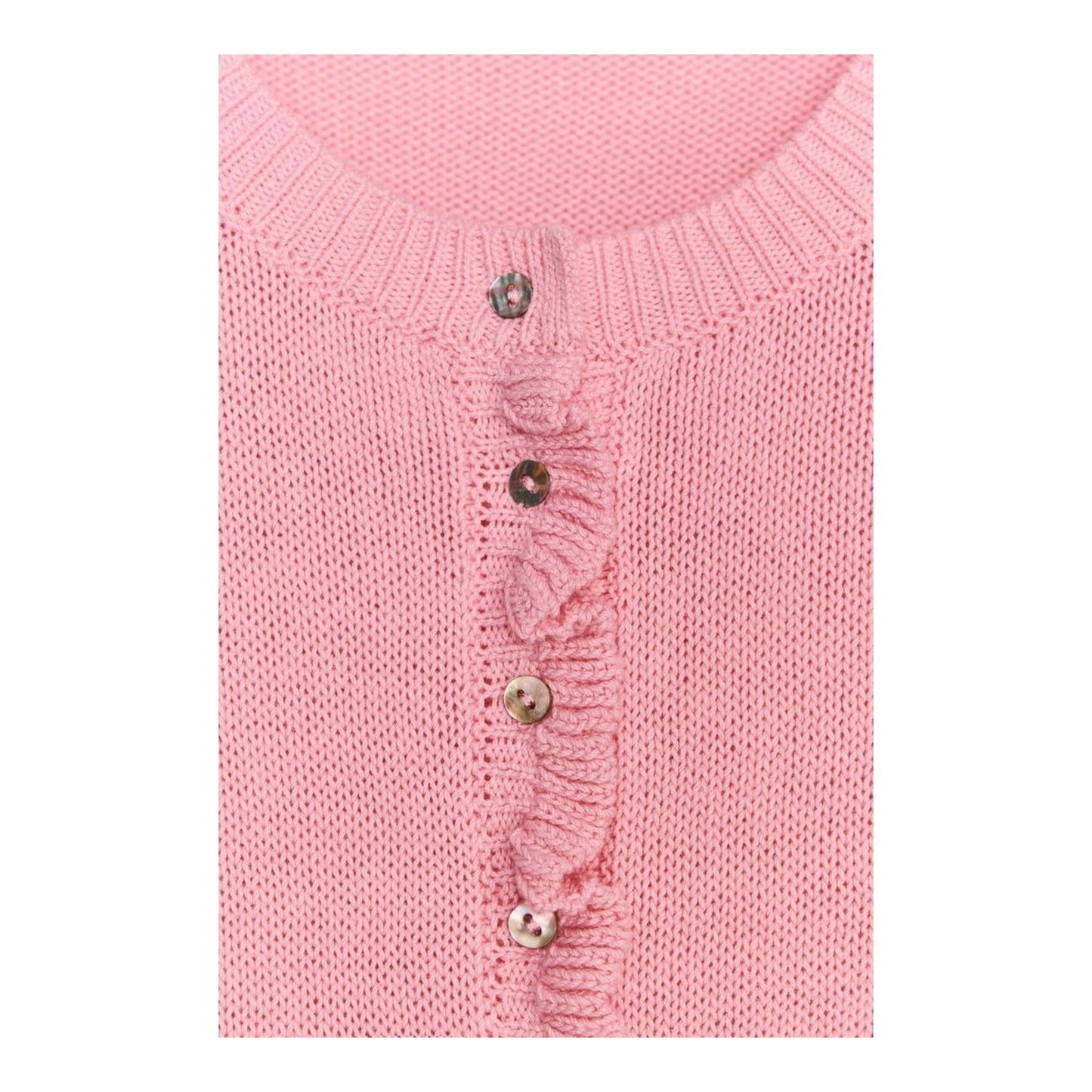 Knitted Cardigan with Ruffles size medium NEW with Tags