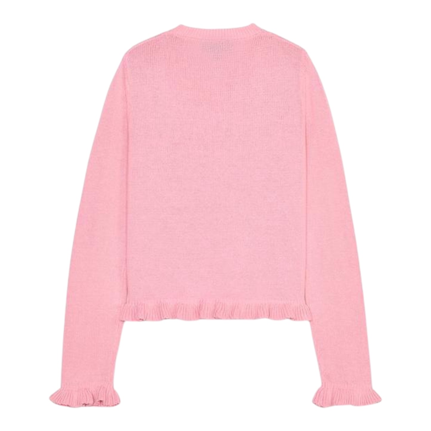 Knitted Cardigan with Ruffles size medium NEW with Tags