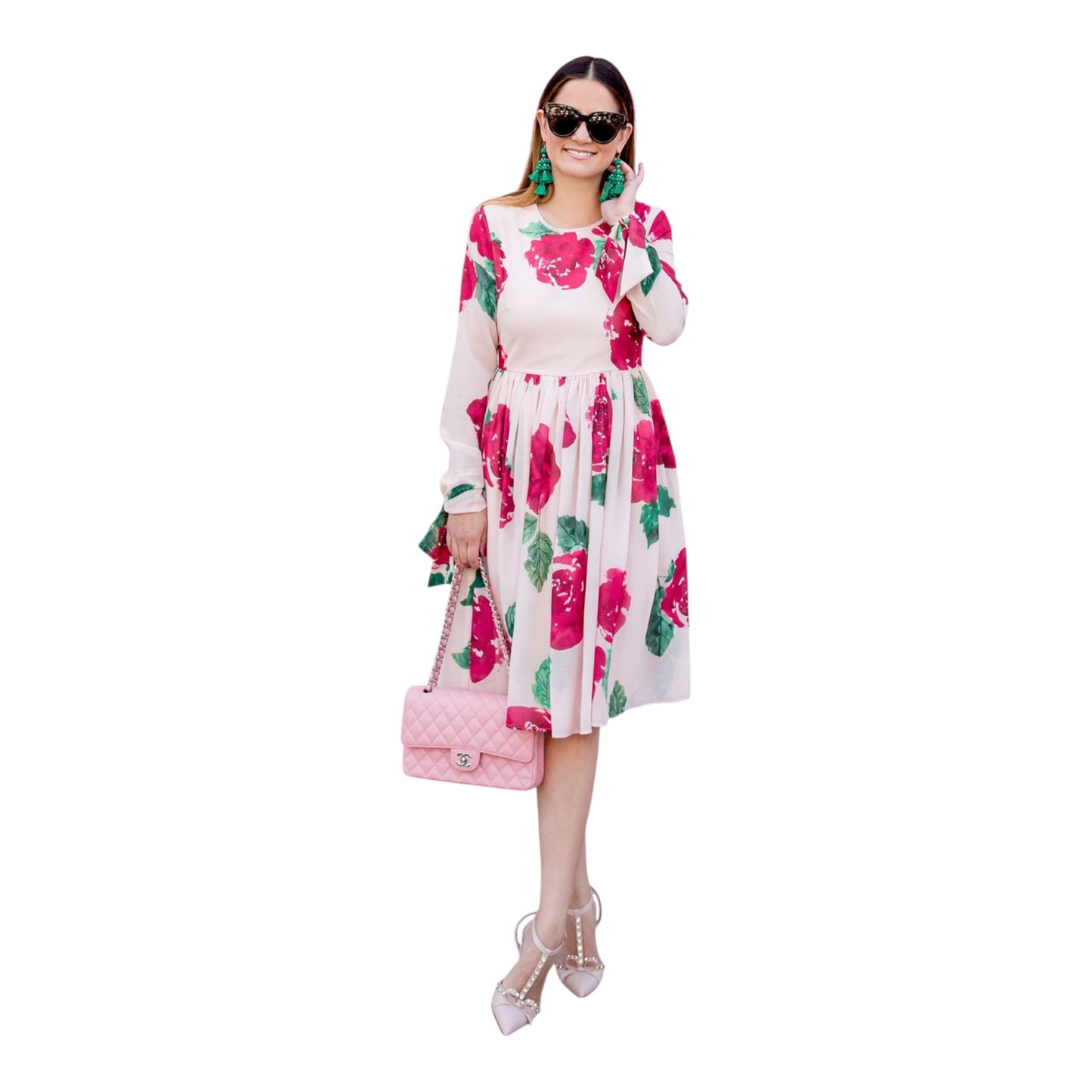 Floral Long Sleeve Dress size small