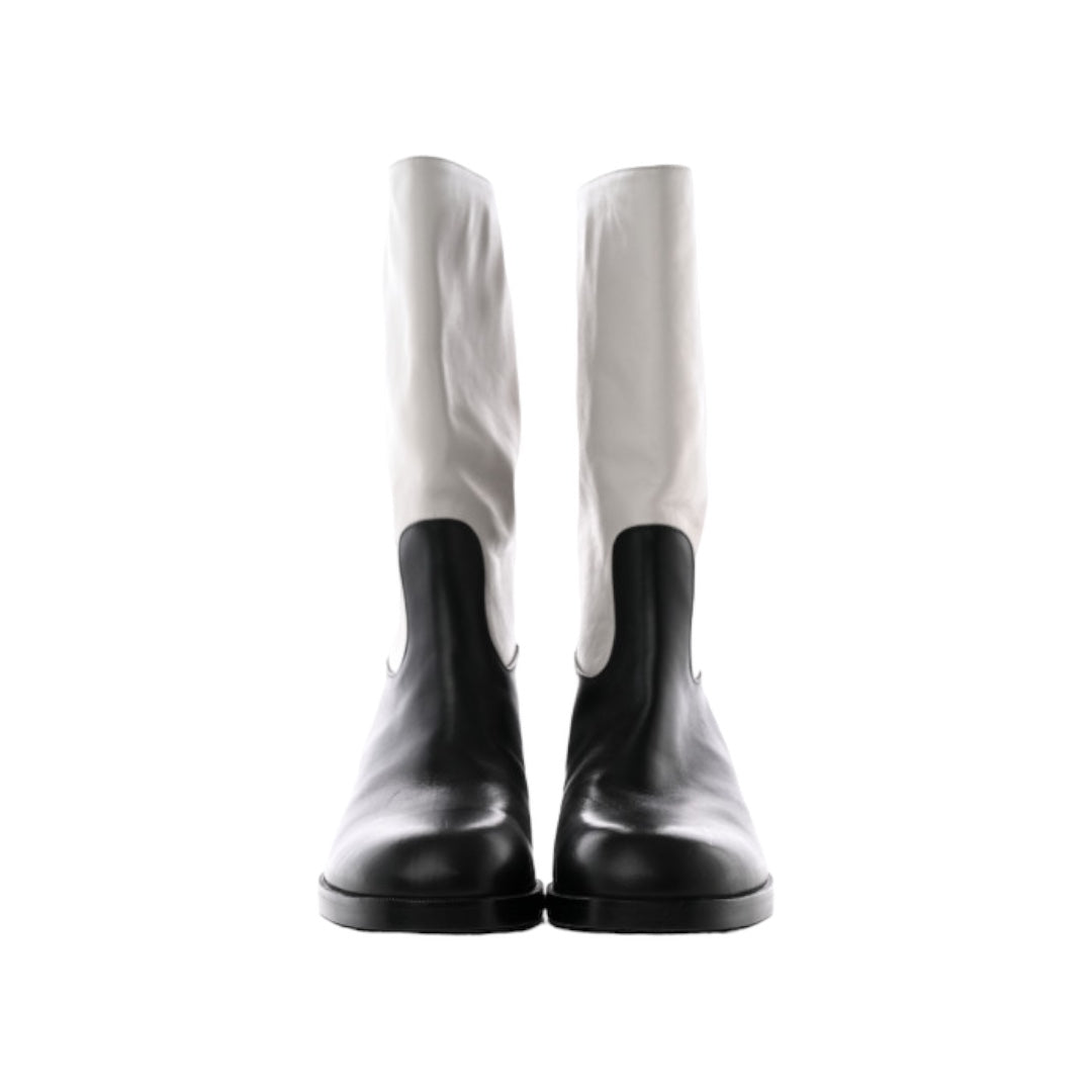 CC Logo Mid Calf Boots Size 40 NEW IN BOX