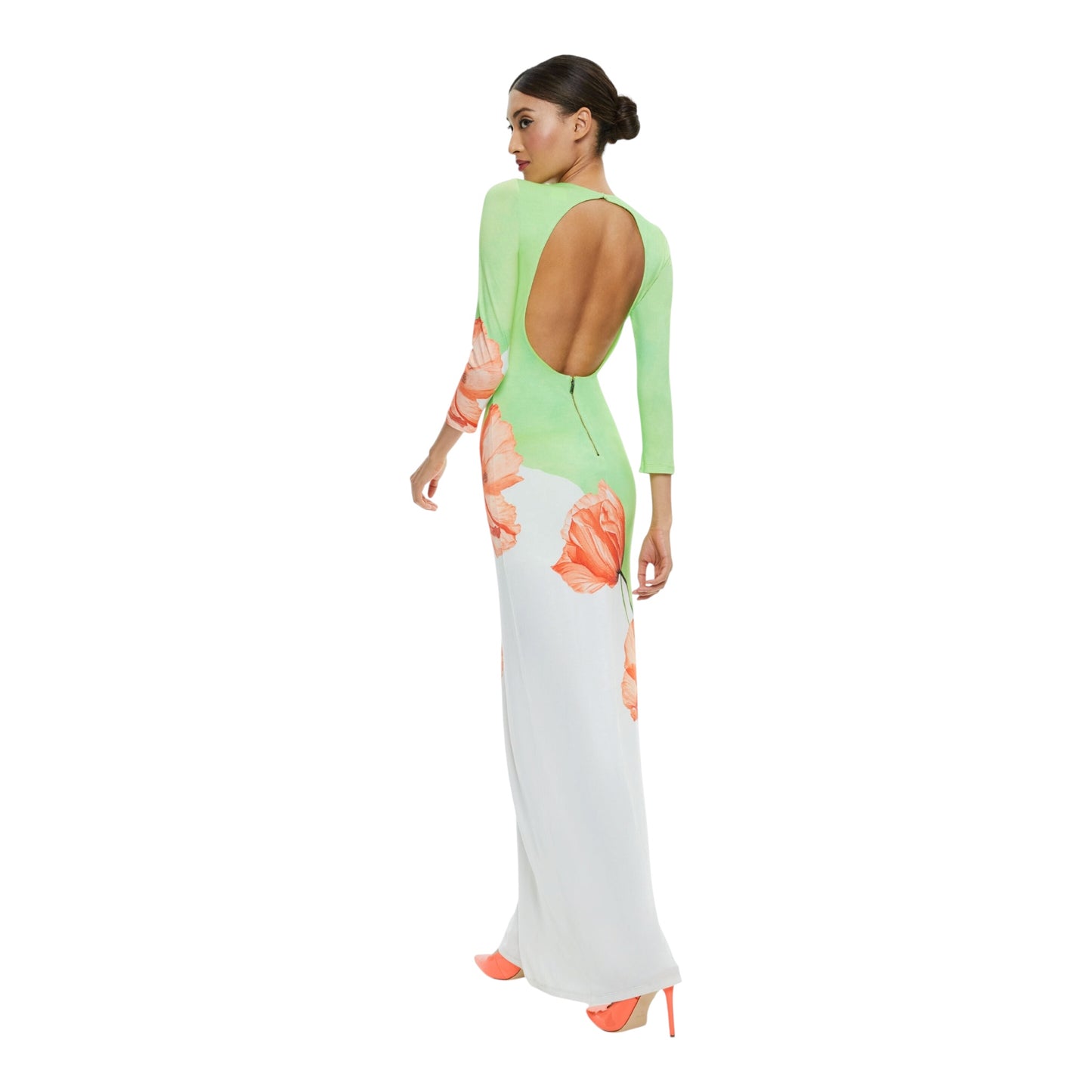 Delora Open Back Crew Neck Maxi Dress size 14