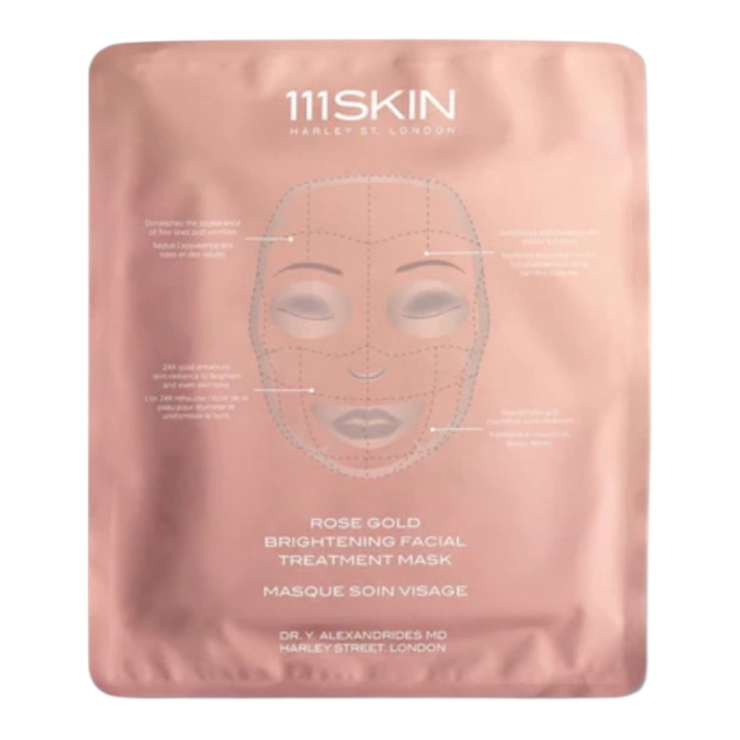 Rose Gold Brightening Facial Treatment Mask NIB