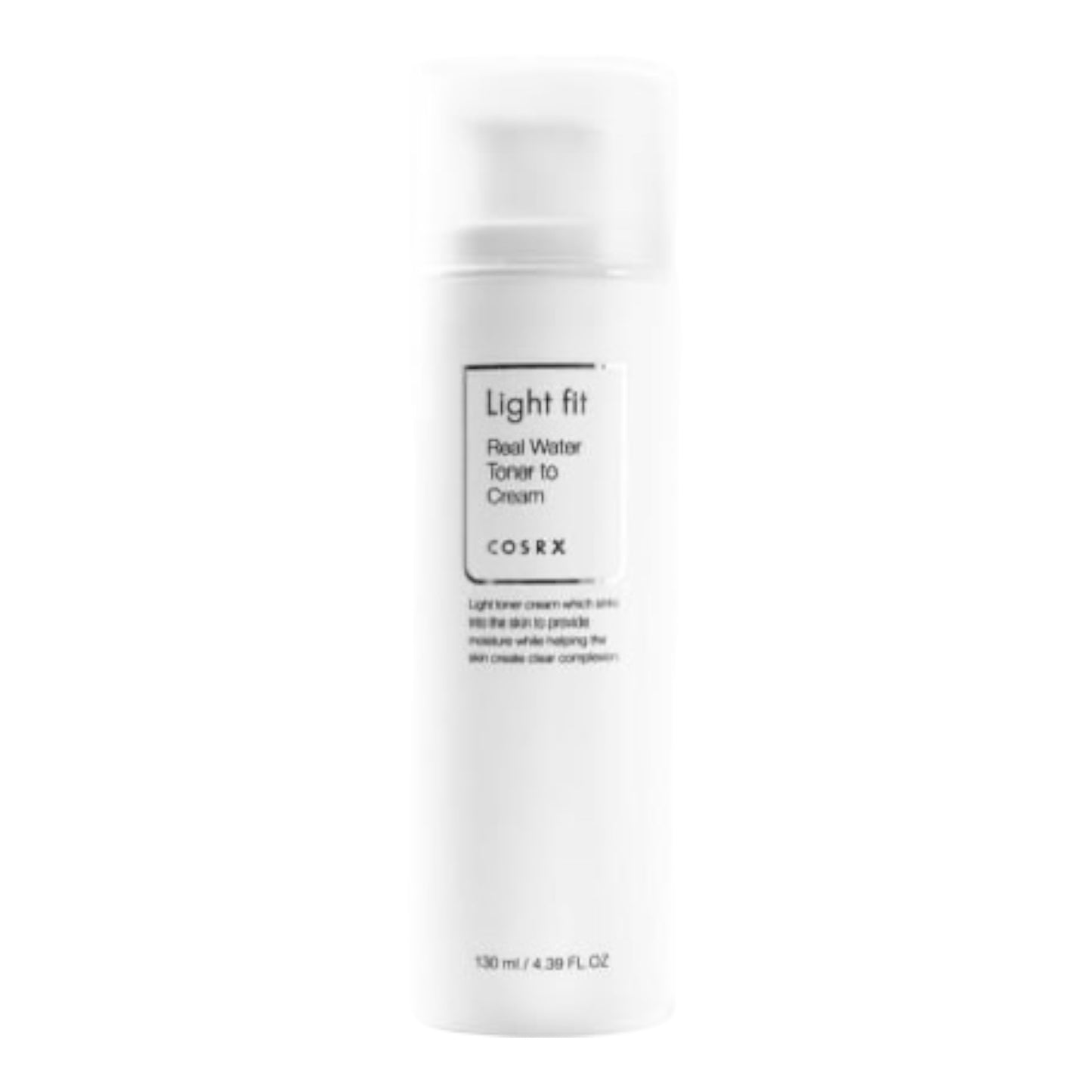 Light Fit Real Water Toner to Cream 130ml NIB