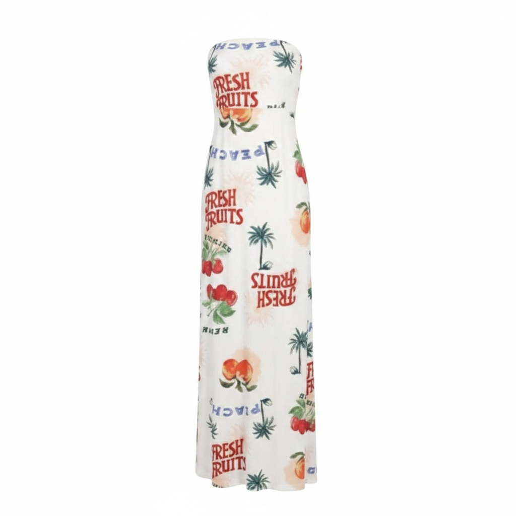 Fresh Fruit Maxi Dress size Large