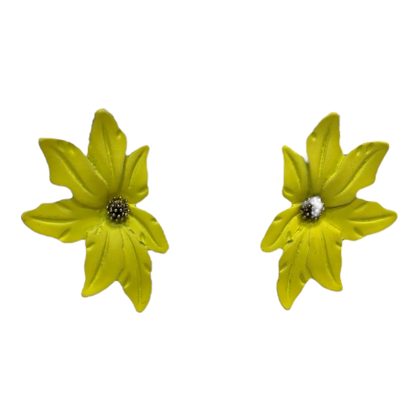 Yellow Flower Earrings