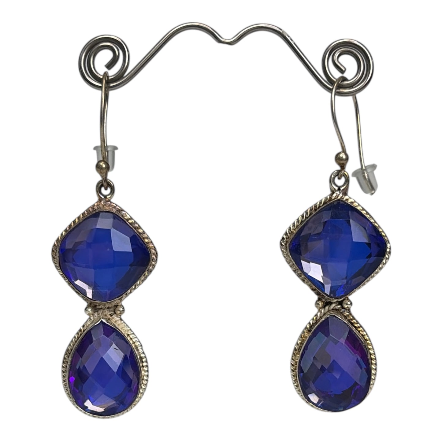 925 Double Drop Earrings