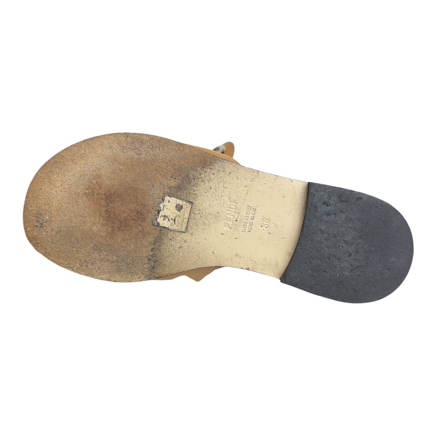Open Toe Flat Mule Shoes size 36