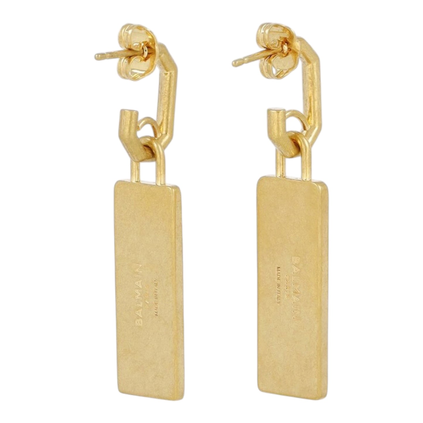 Signature Tubular Brass Earrings