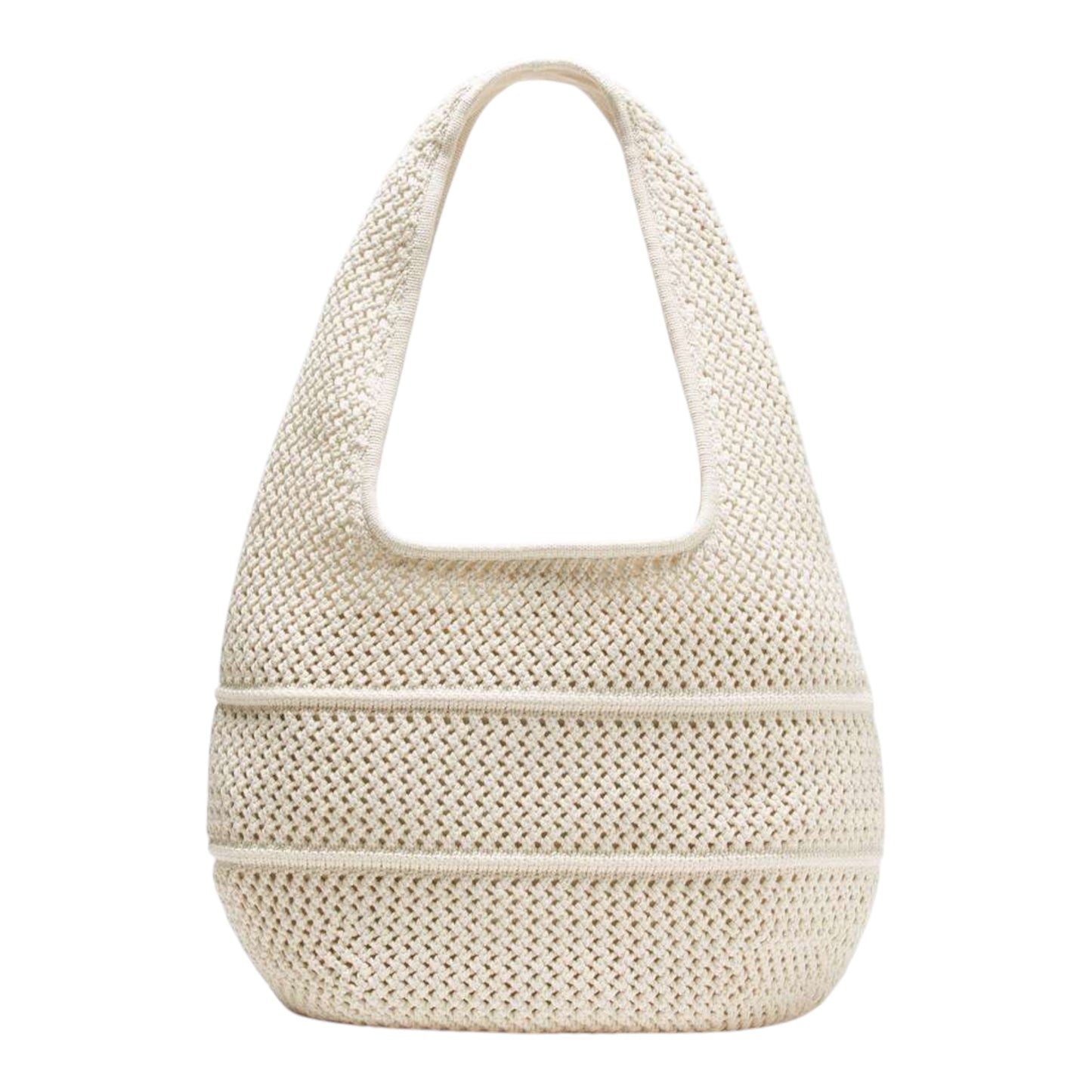 Cotton Crochet Shoulder Bag 7L
