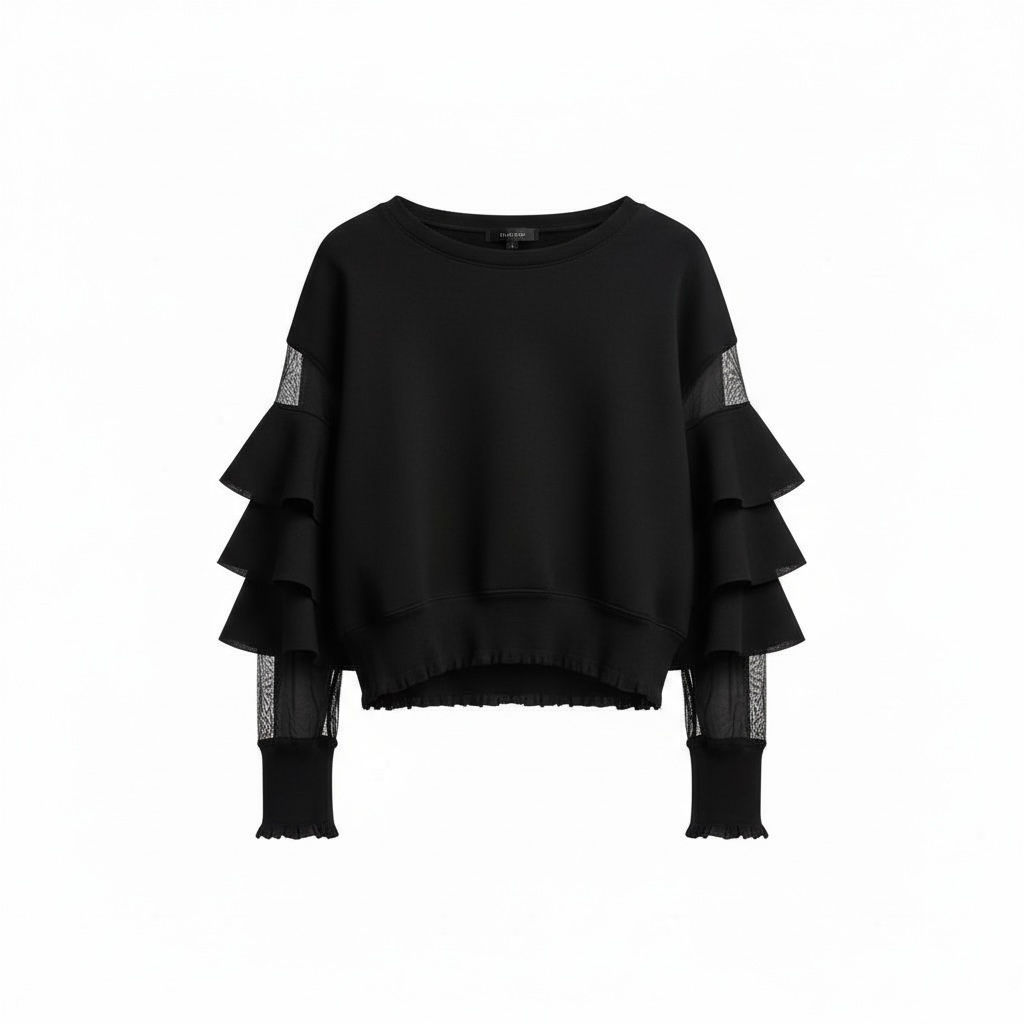Ruffle Sleeve Top size 1XLarge