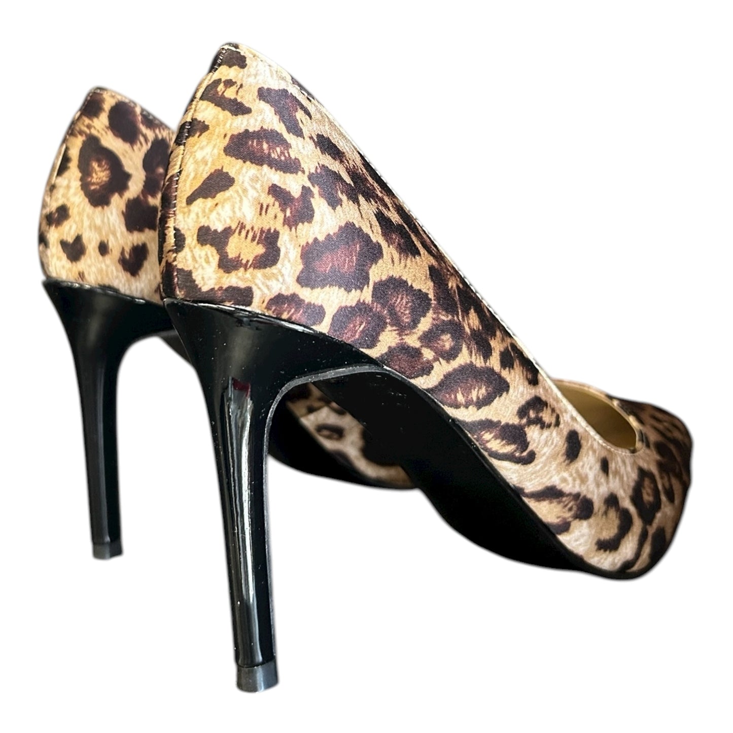 Leopard Satin Pumps size 8