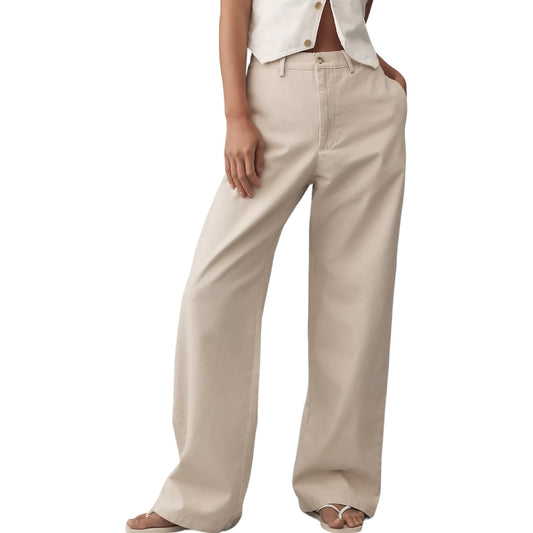 Teri Wide Leg Chino Pant Size 29 NEW WITH TAGS