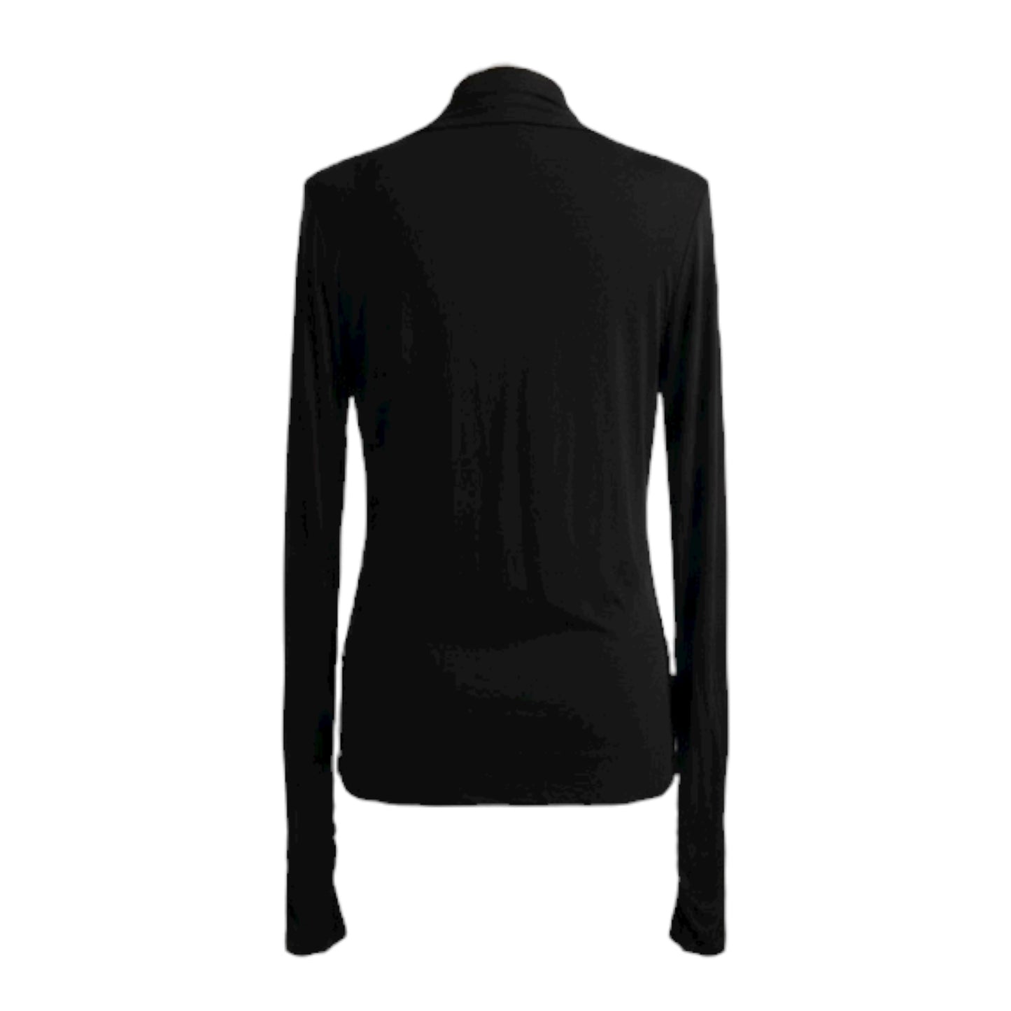 Ruffle High Neck Top size Small