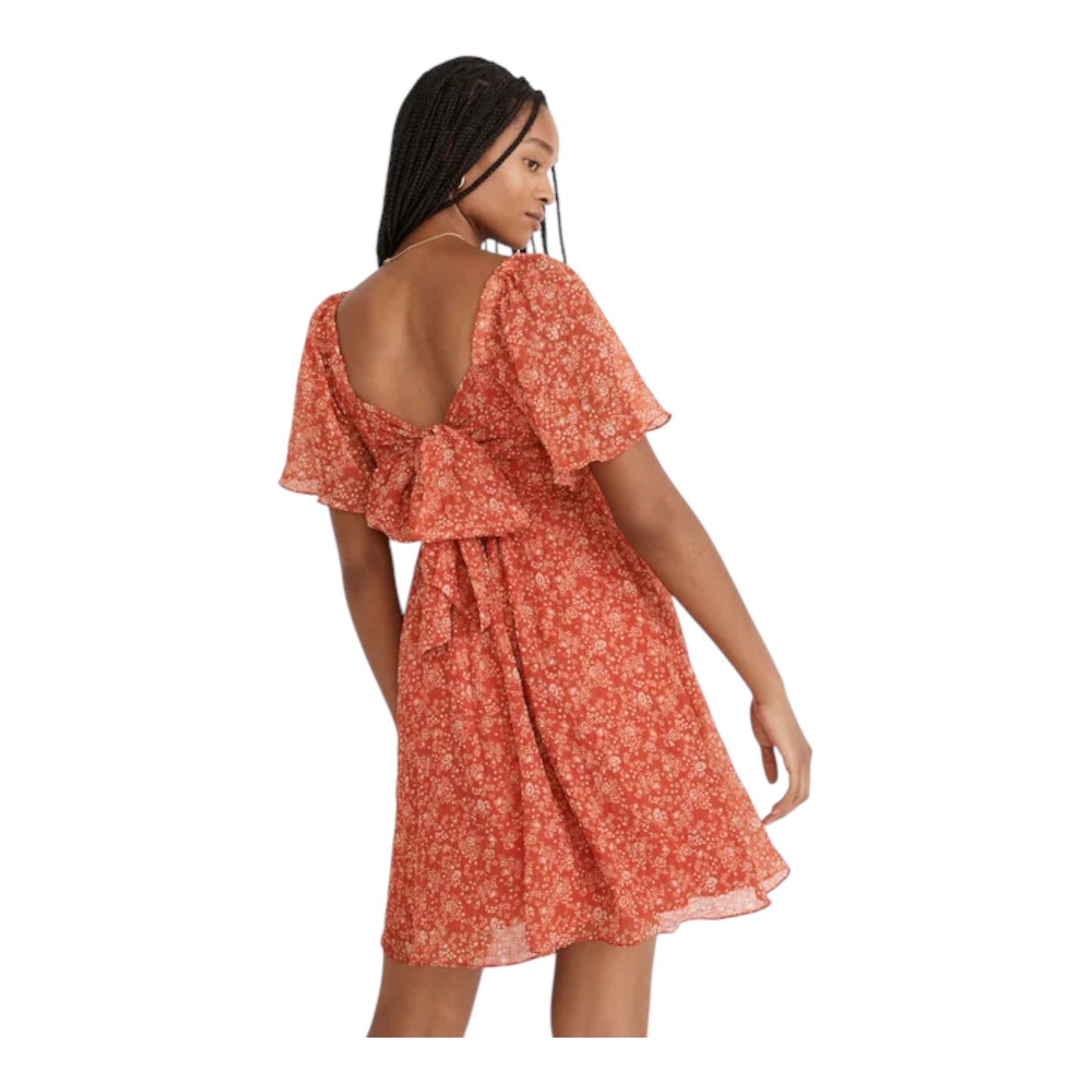 Seersucker Lucie Tie-Back Mini Dress size XLarge