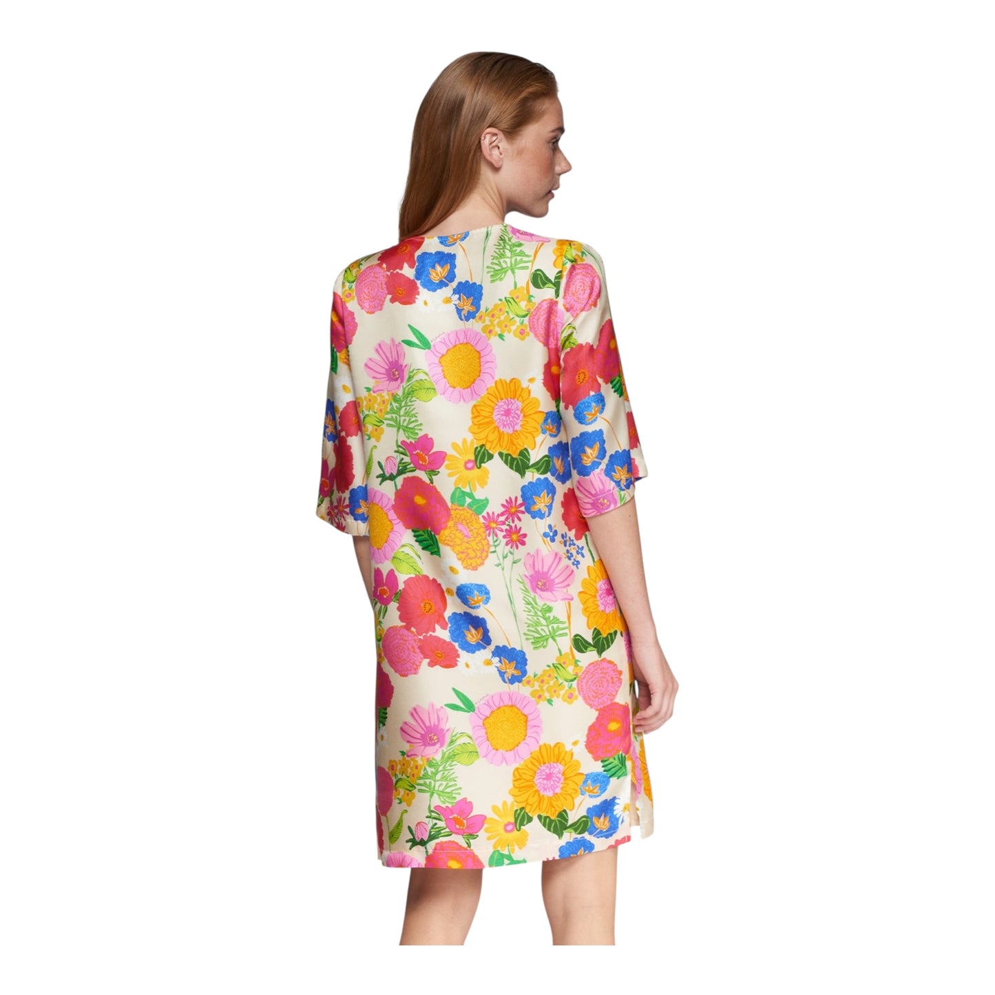 Silk Floral Print Dress size 42