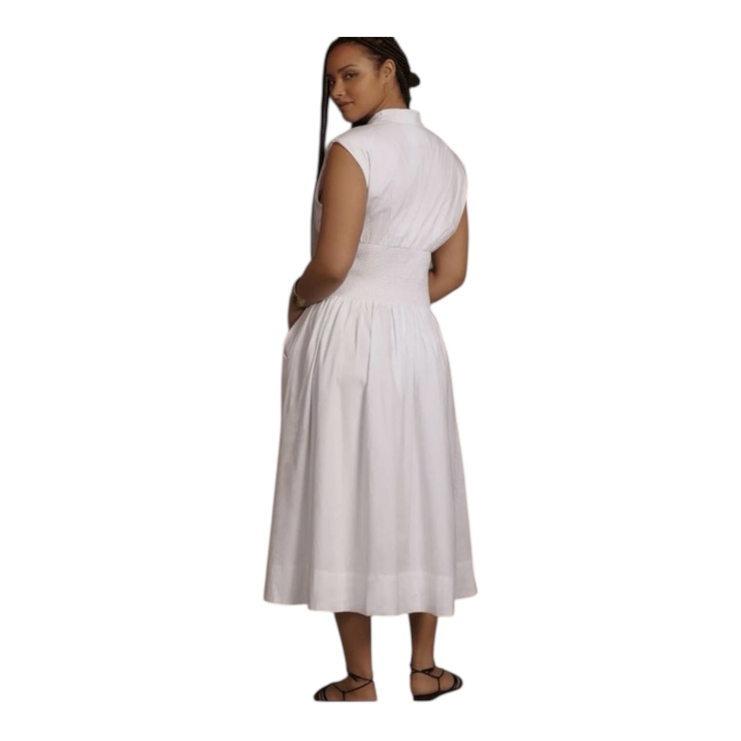 The Tommie Cap-Sleeve Smocked Dress size 1x NWT