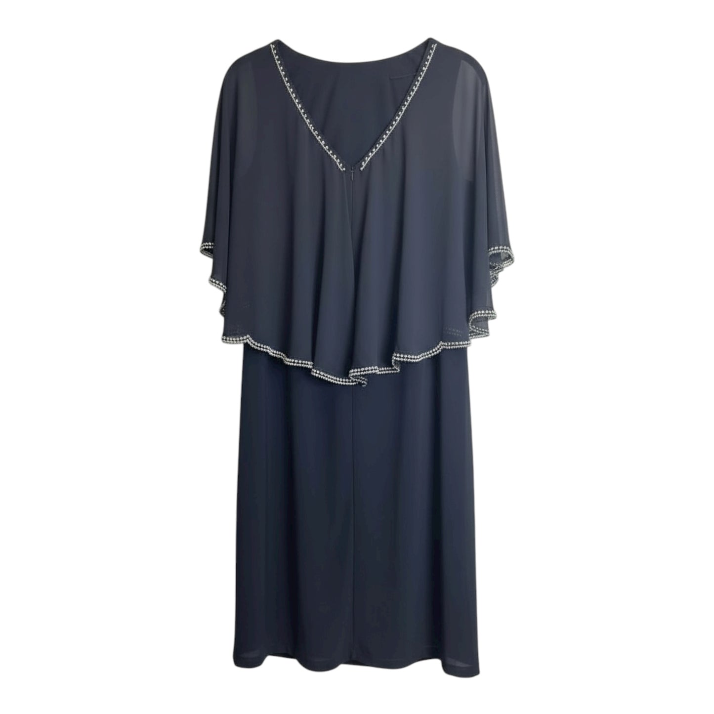 Sequin Trim Cape Dress size Medium