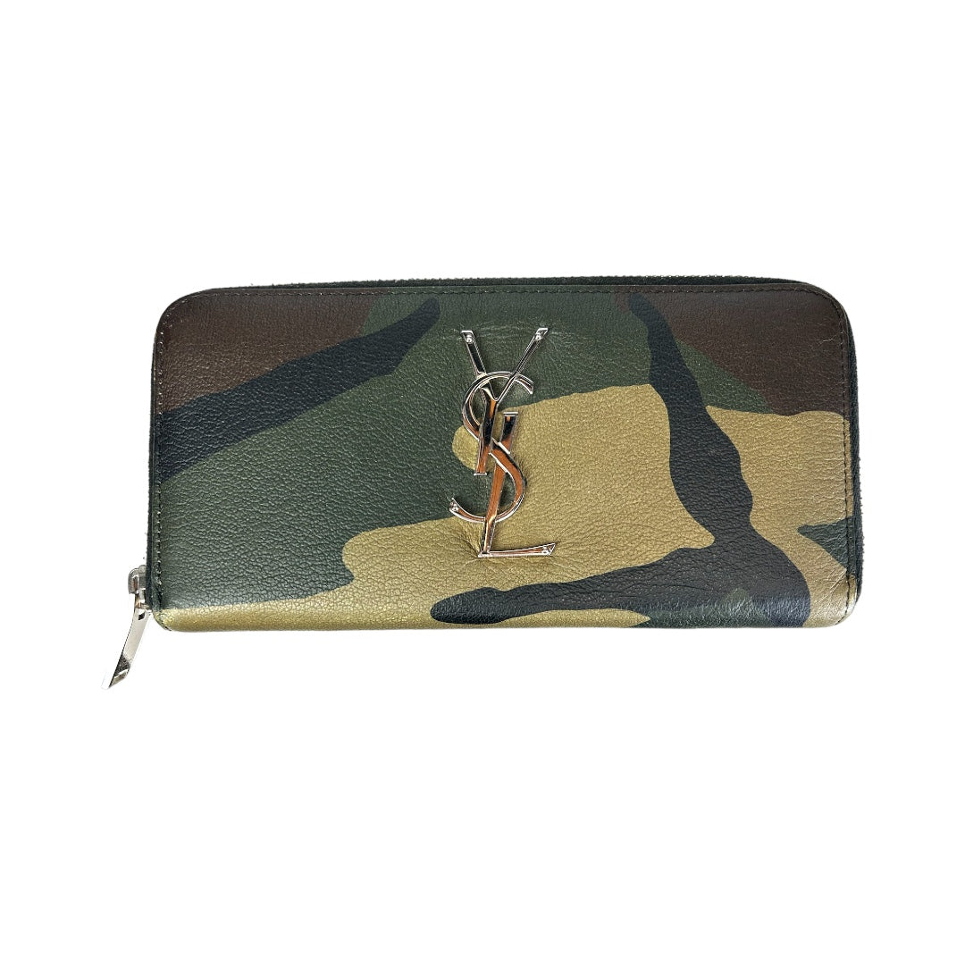 Camo Zip Around Wallet