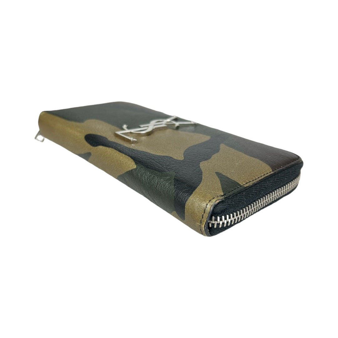 Camo Zip Around Wallet