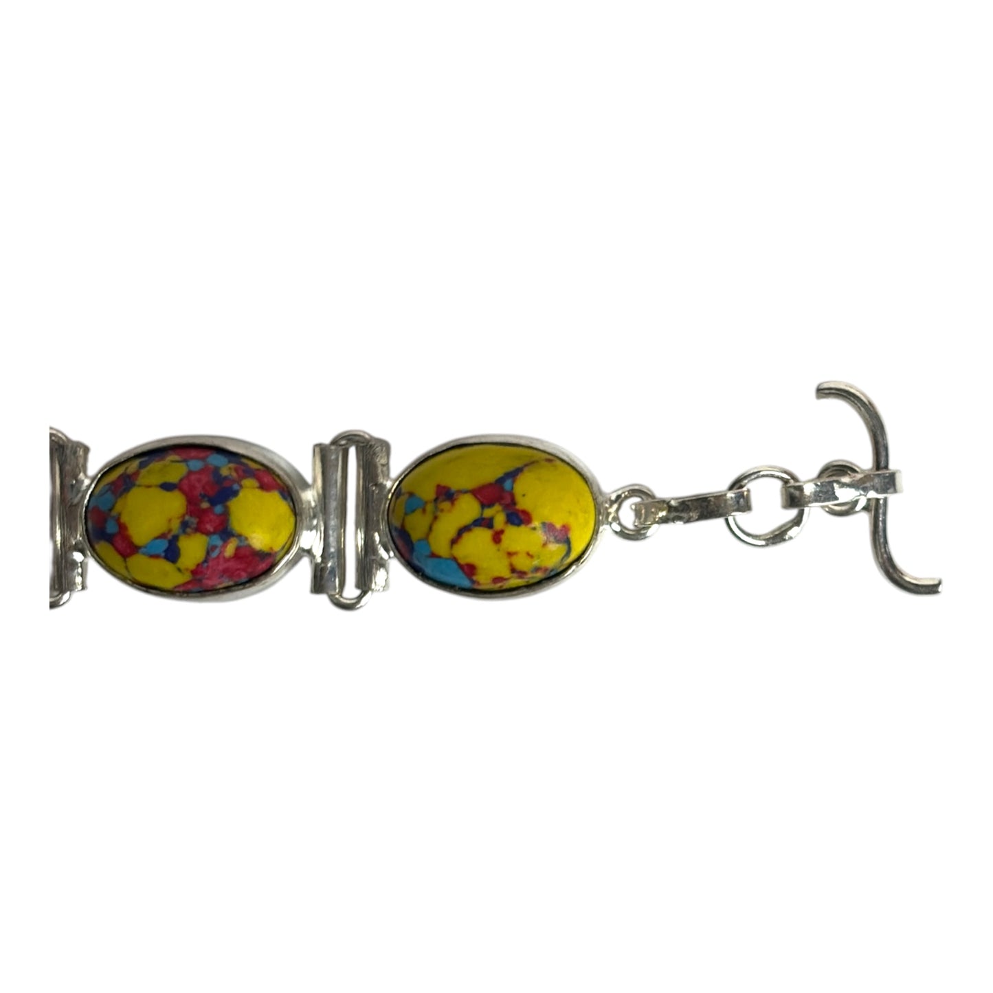 925 Mosaic Jasper Gemstone Braclet