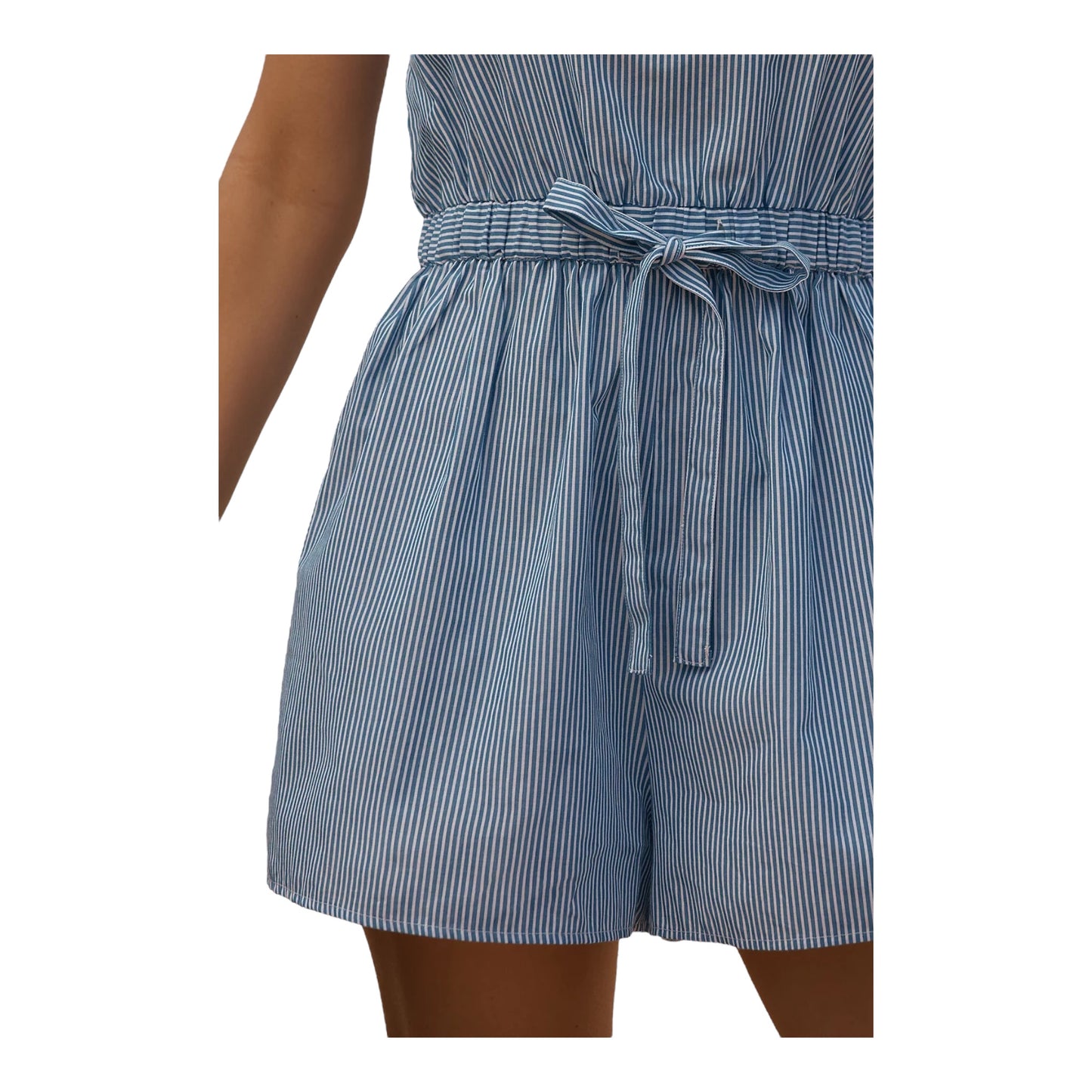Sleeveless Poplin Romper size Large