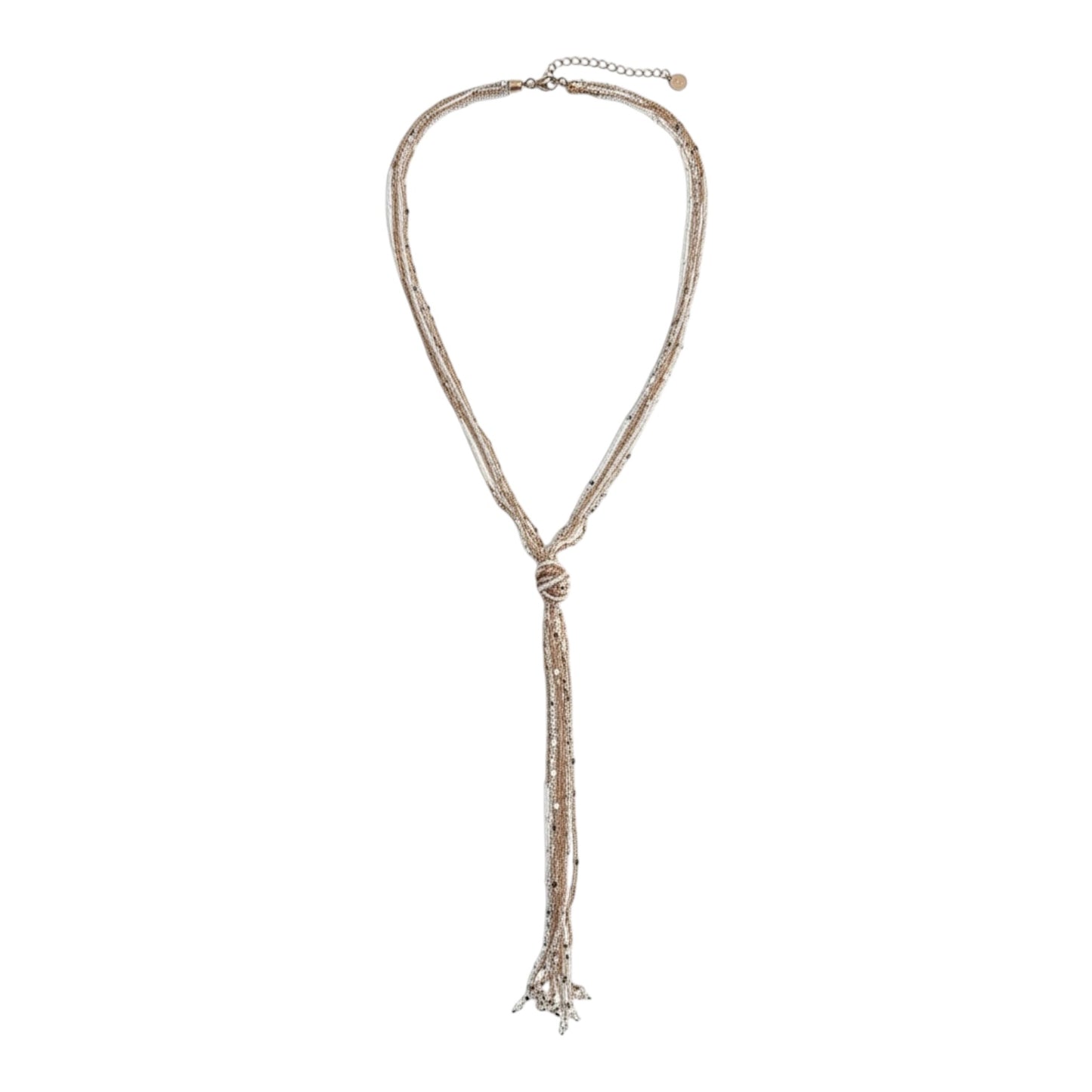 Multi-Strand Tassel Y-Necklace