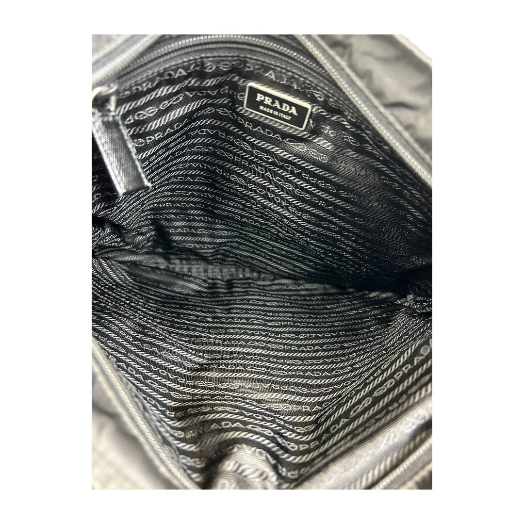 Nylon Messenger Crossbody Bag