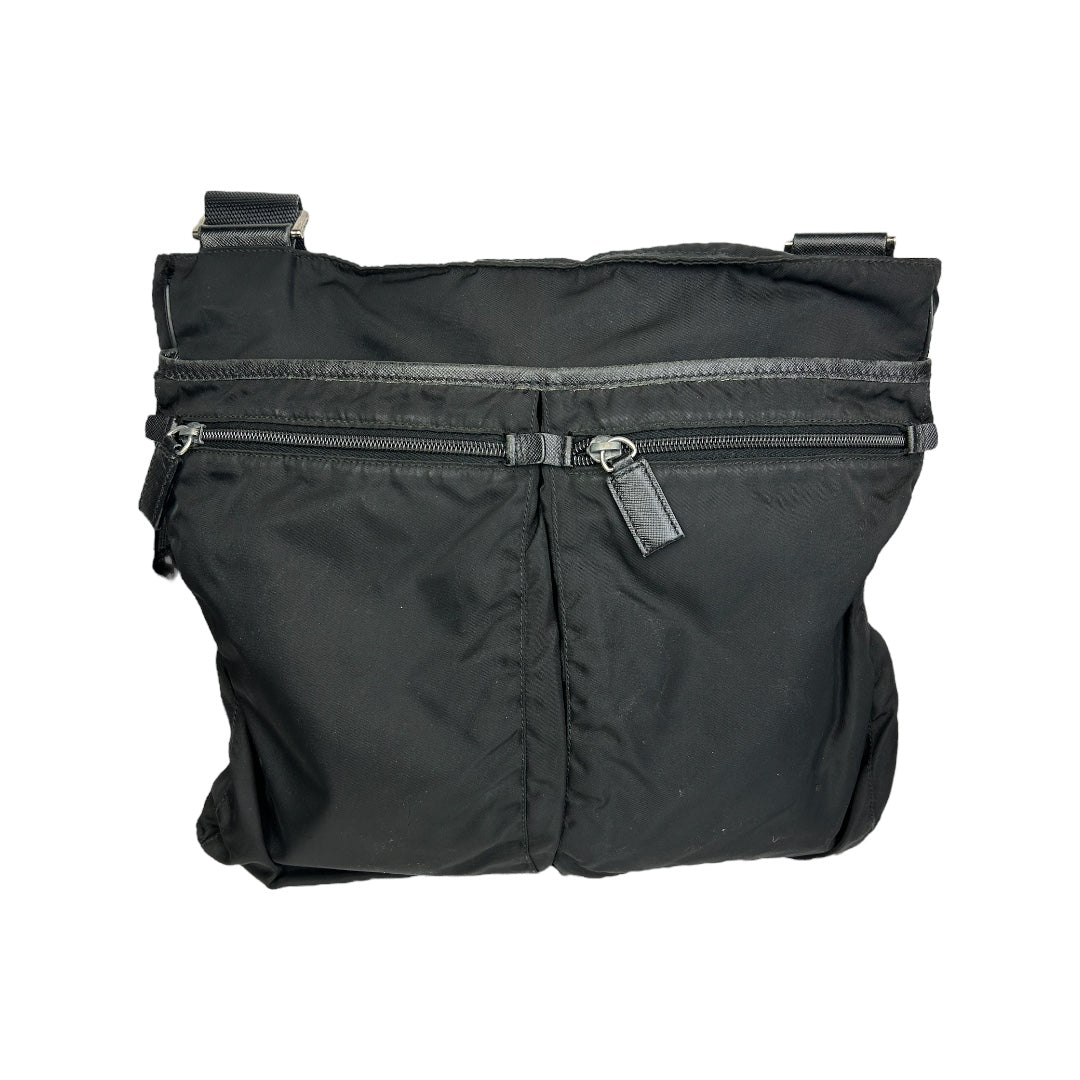 Nylon Messenger Crossbody Bag