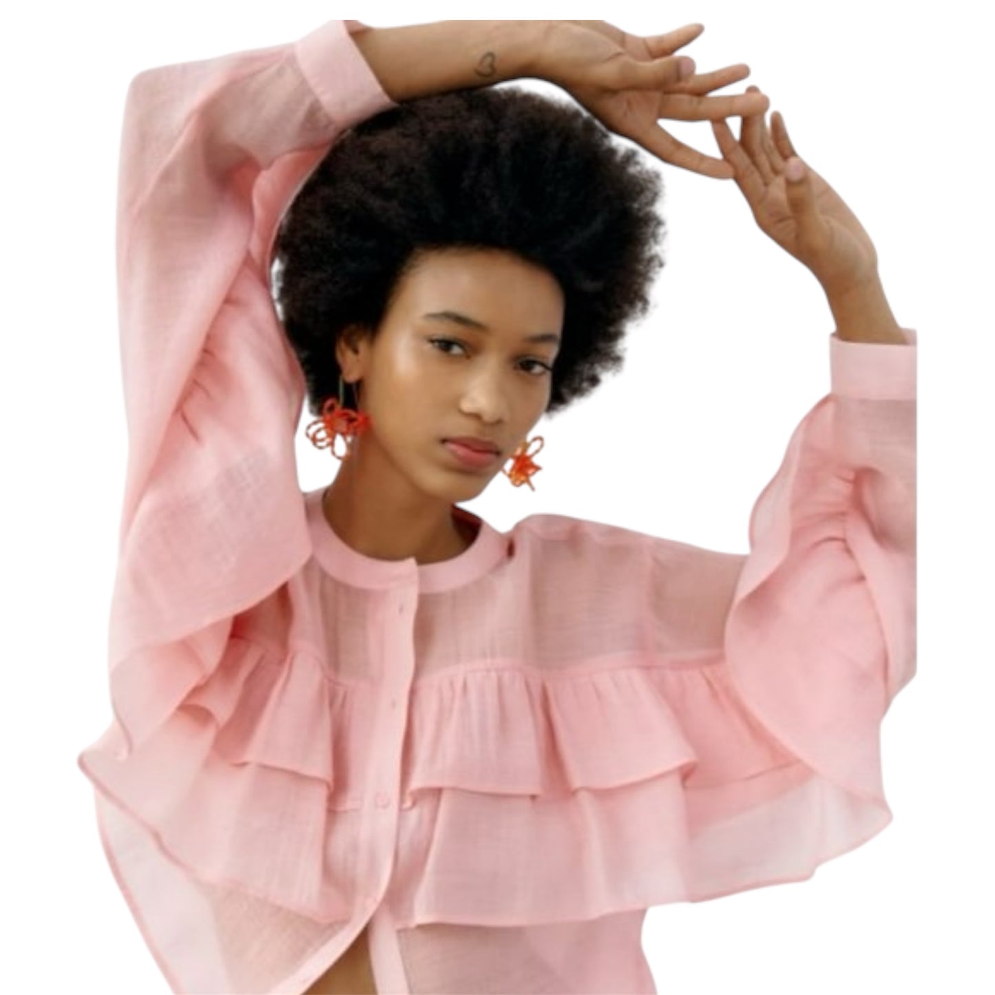 Zara Ruffle Top size M