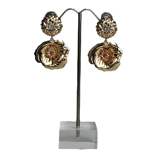 Two Flower Dangle Earrings