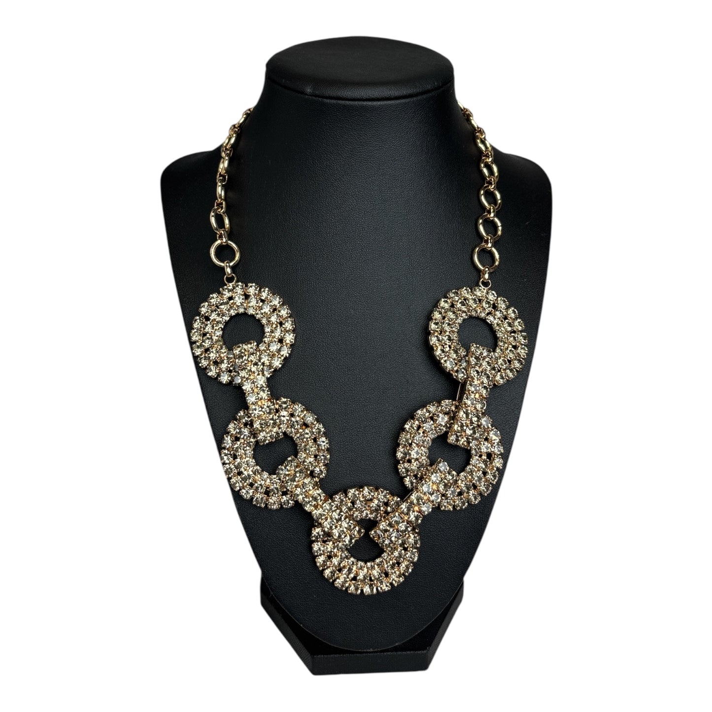 Crystal Circle Necklace & Earring Set