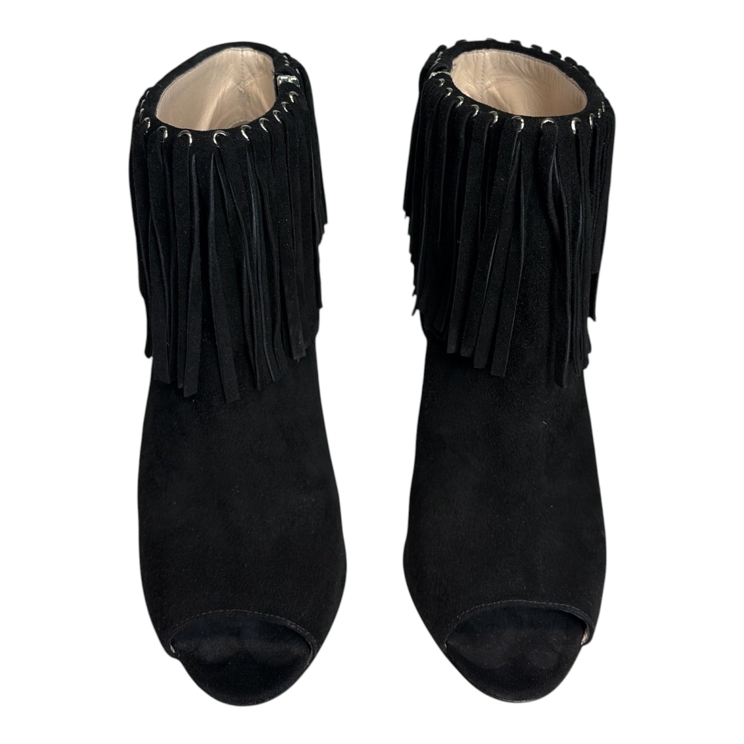 Suede Fringe Booties size 37.5