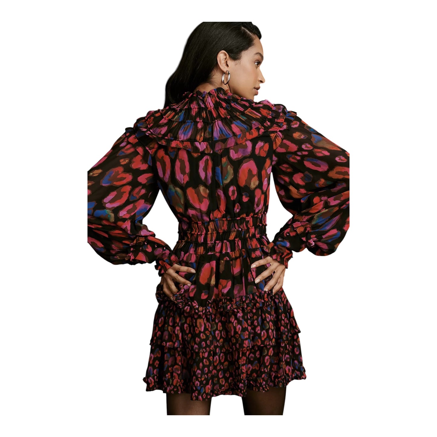 Iridescent Leopard Mini Dress size XSmall