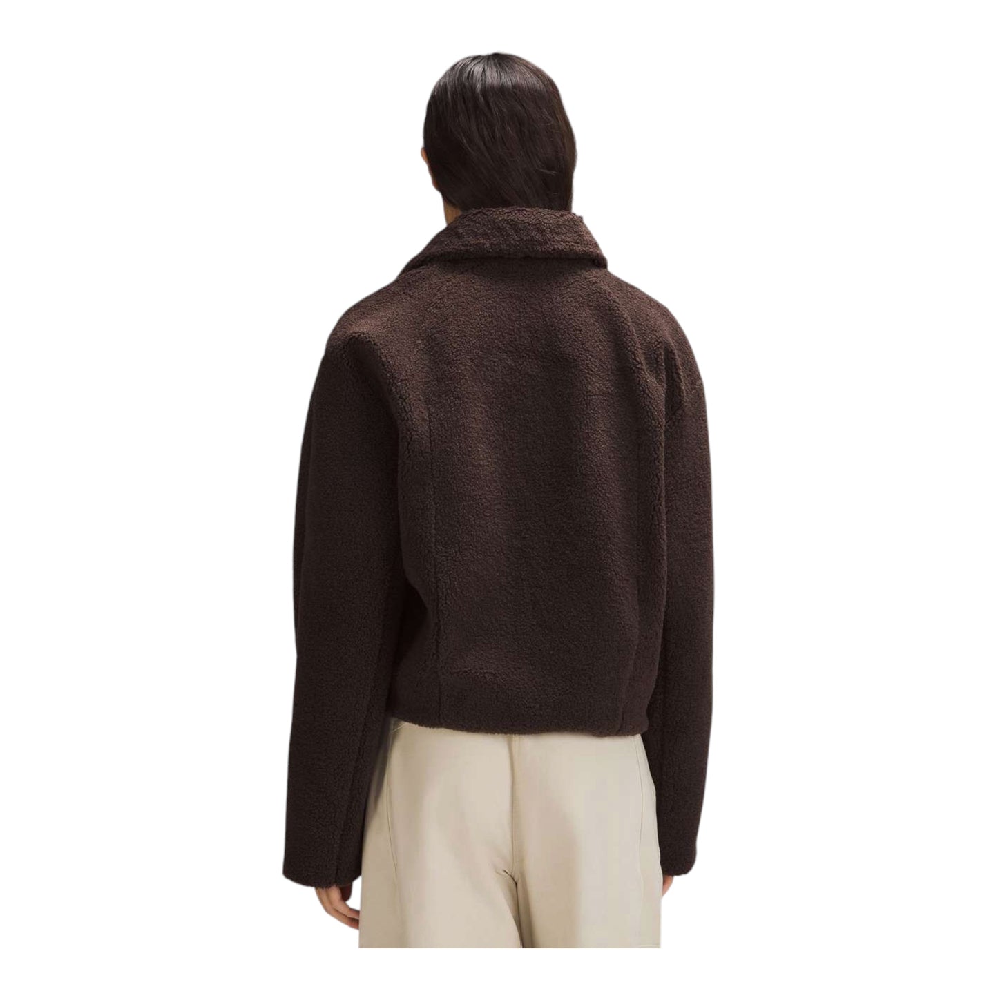 Textured Fleece Collared Jacket size 6