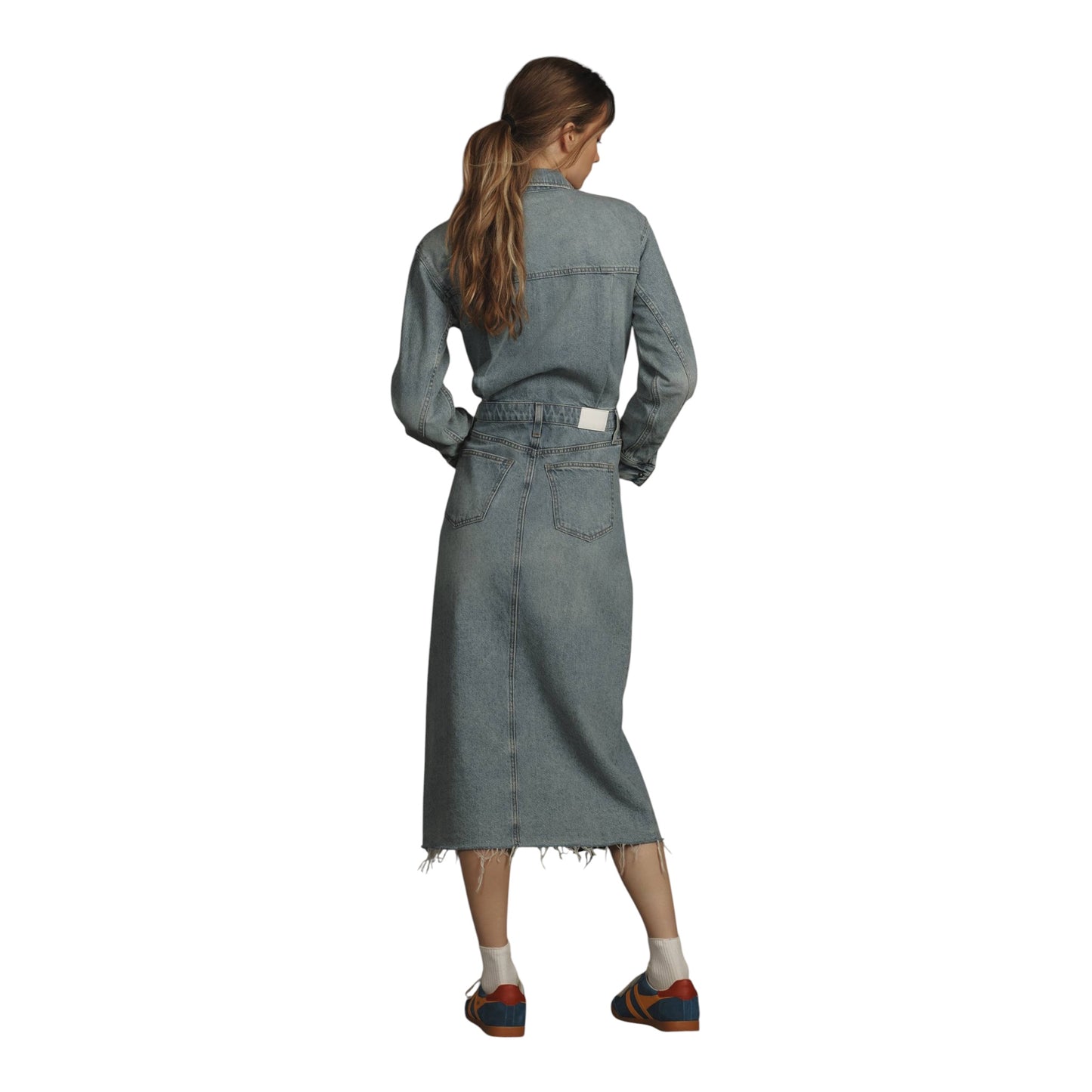 Amira Denim Midi Dress size Medium