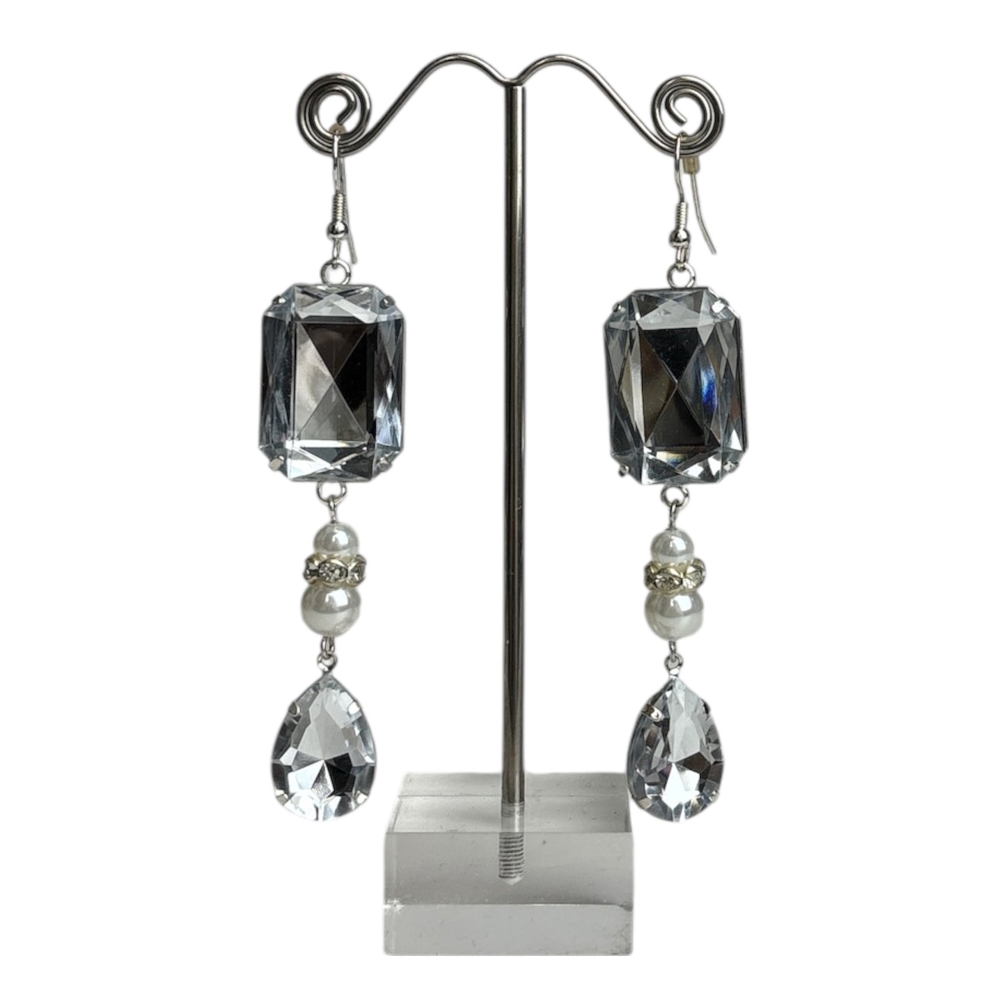 Teardrop with Pearl Earrings