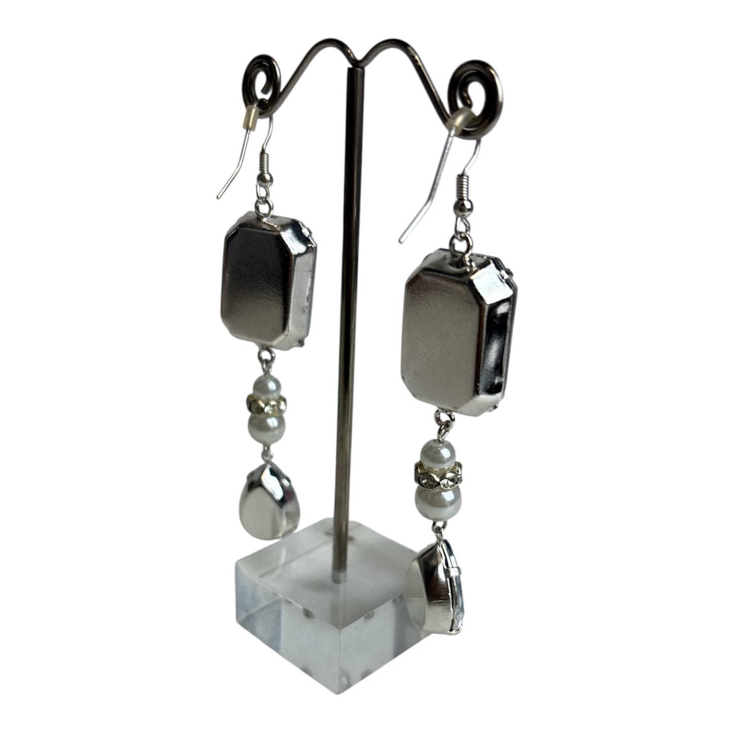 Teardrop with Pearl Earrings