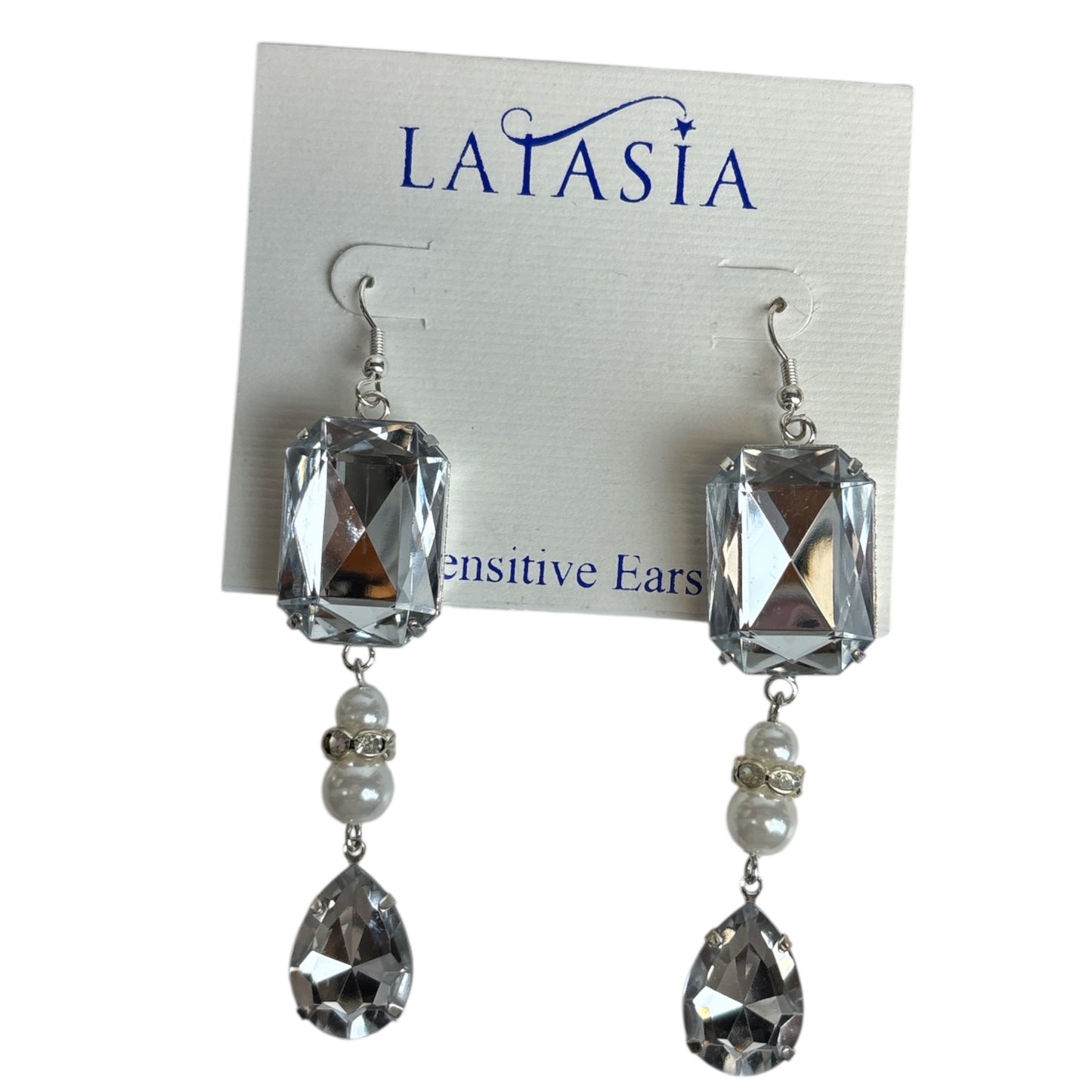 Teardrop with Pearl Earrings
