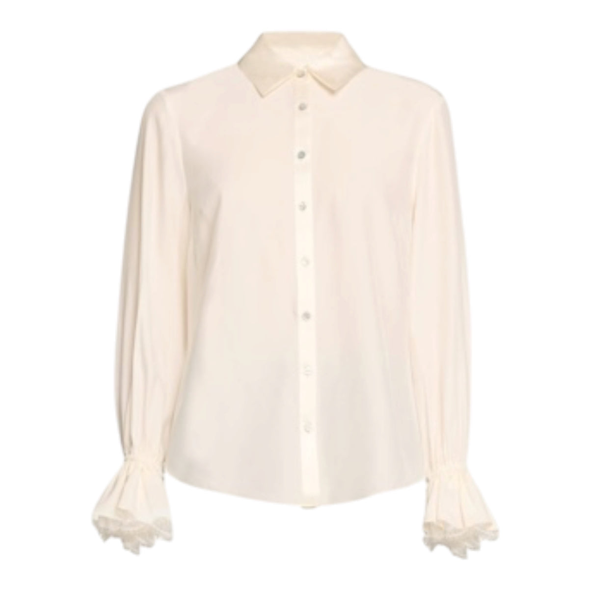 Roxie Lace Trim Silk Top size Small