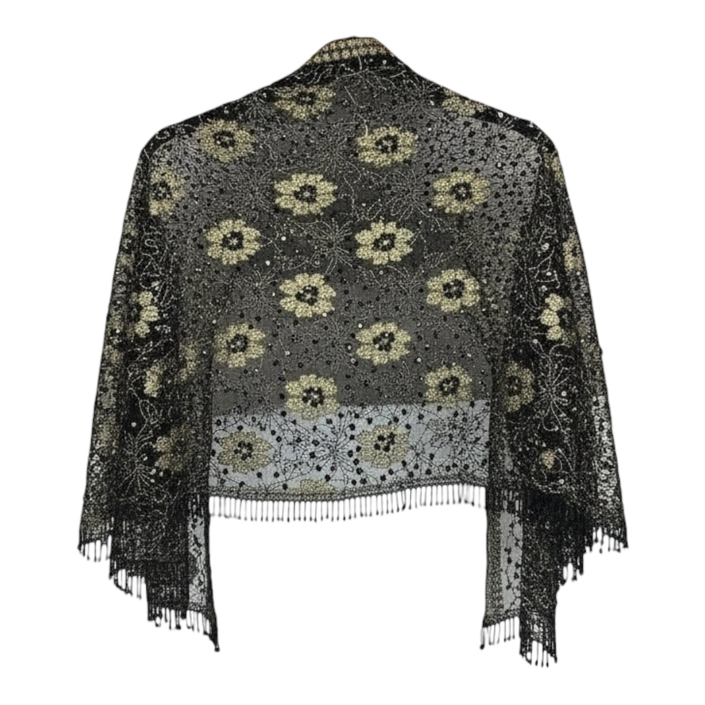 Embellished Lace Shawl OneSize