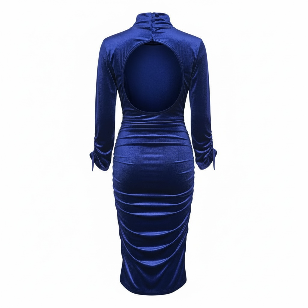 High Neck Velvet Dress size L