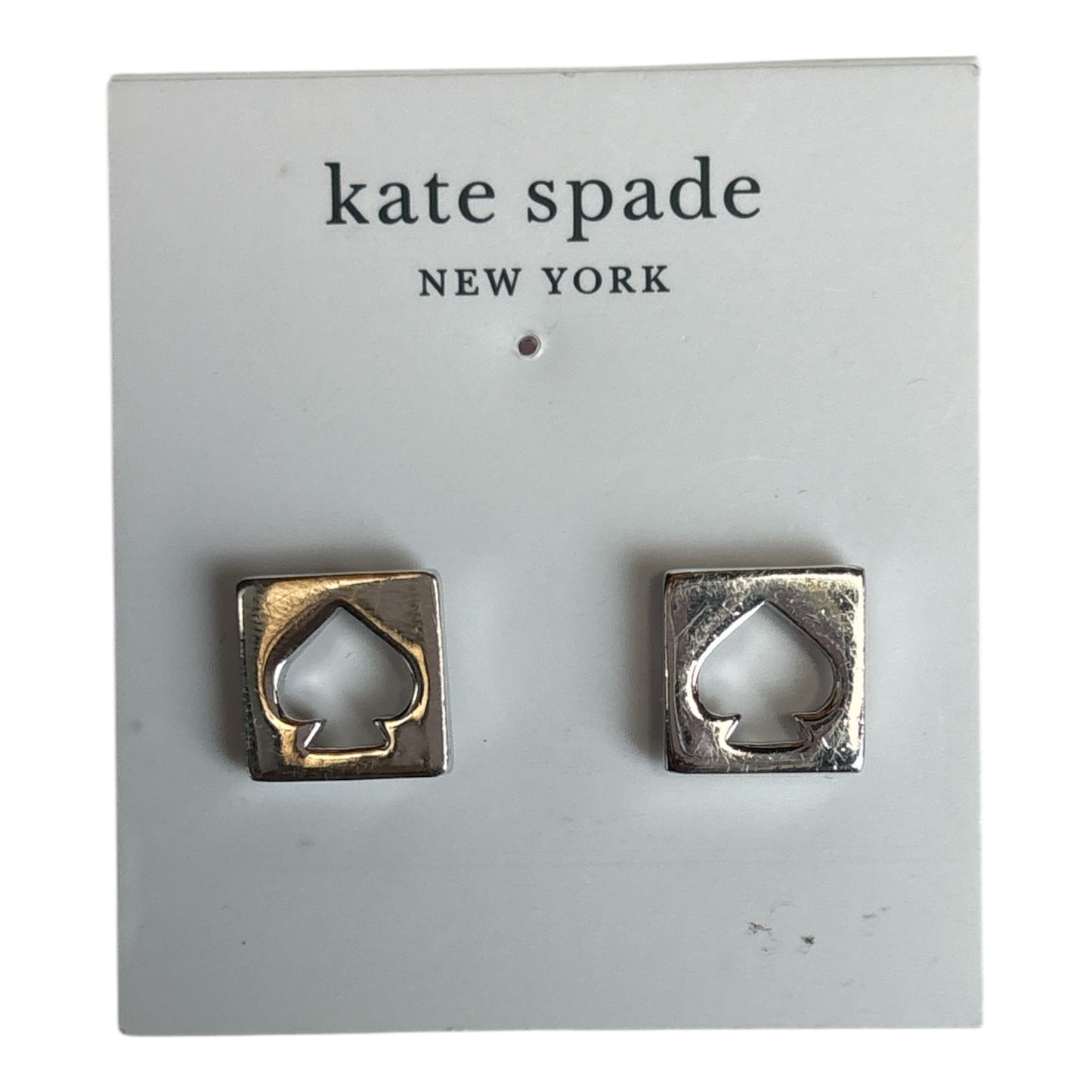 Spade Hole Punch Earrings New with Tags