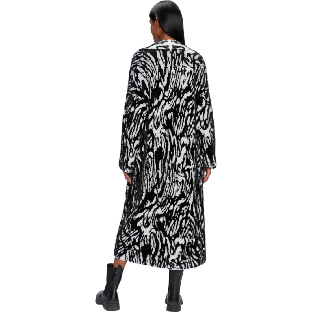 Ttarra Long Jacquard Cardigan Medium